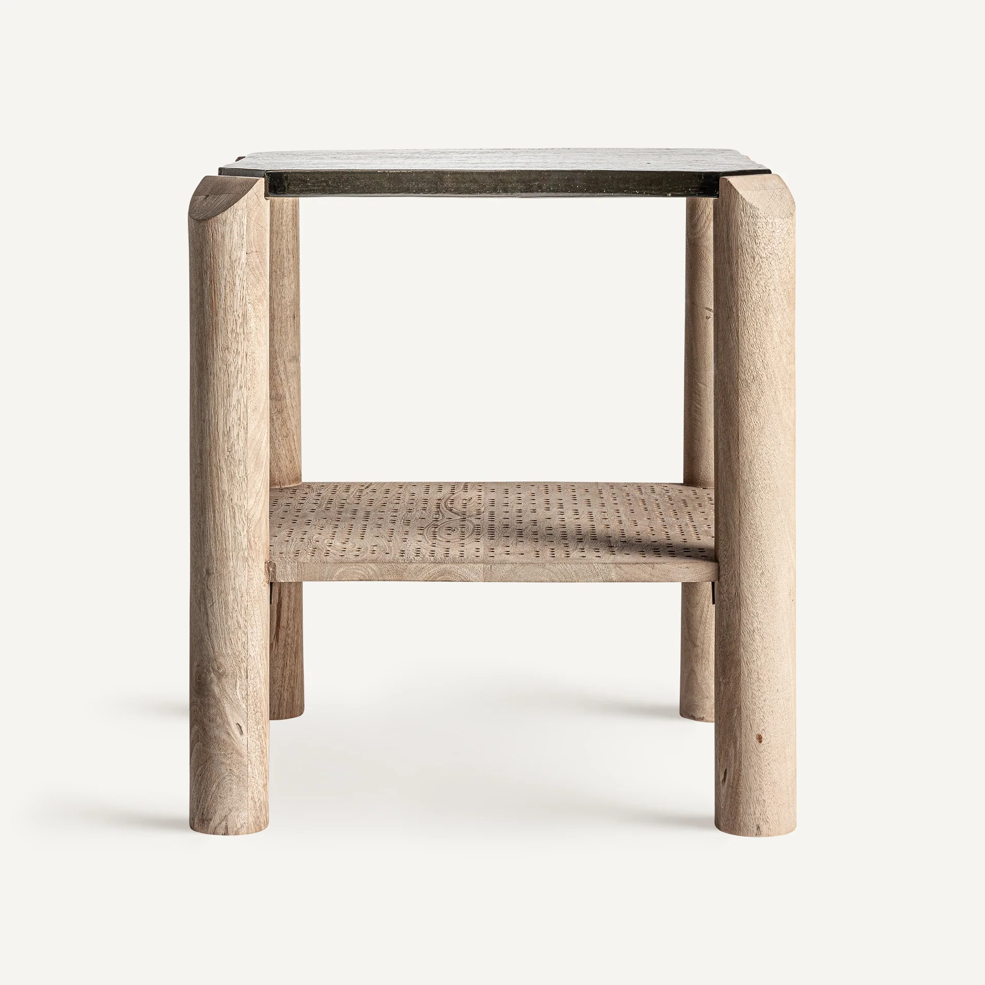 Stolik boczny JACQUARD drewno mango - Image 3