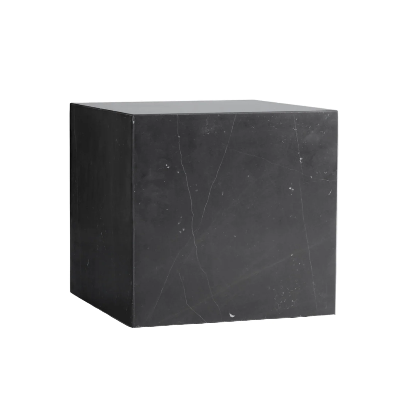 Stolik boczny PLINTH CUBIC czarny marmur