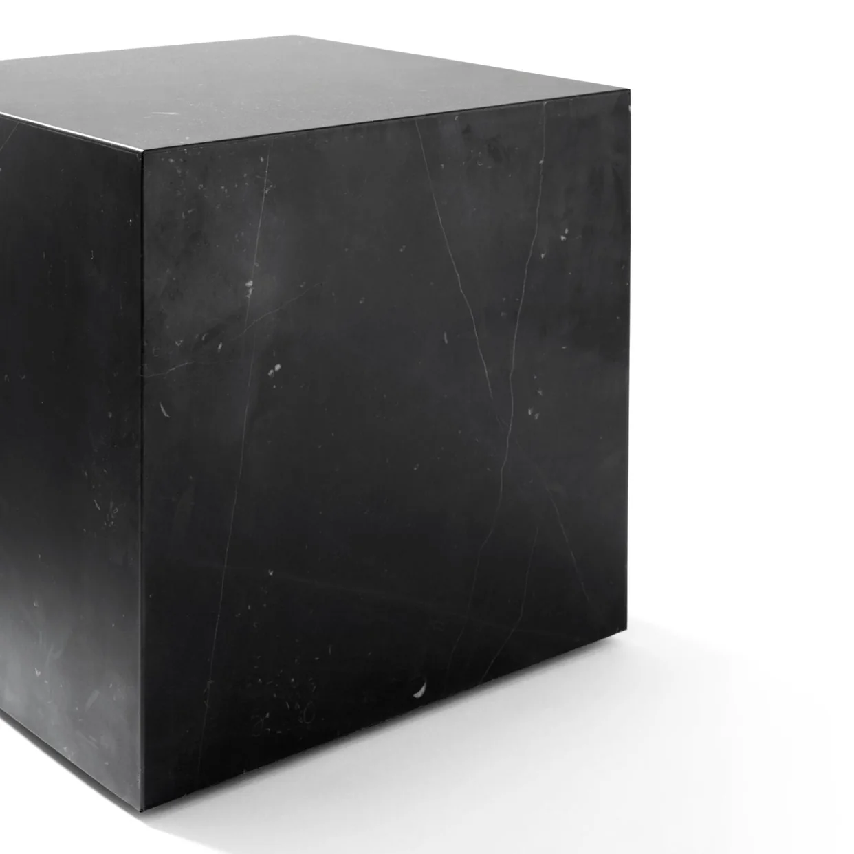 Stolik boczny PLINTH CUBIC czarny marmur - Image 3