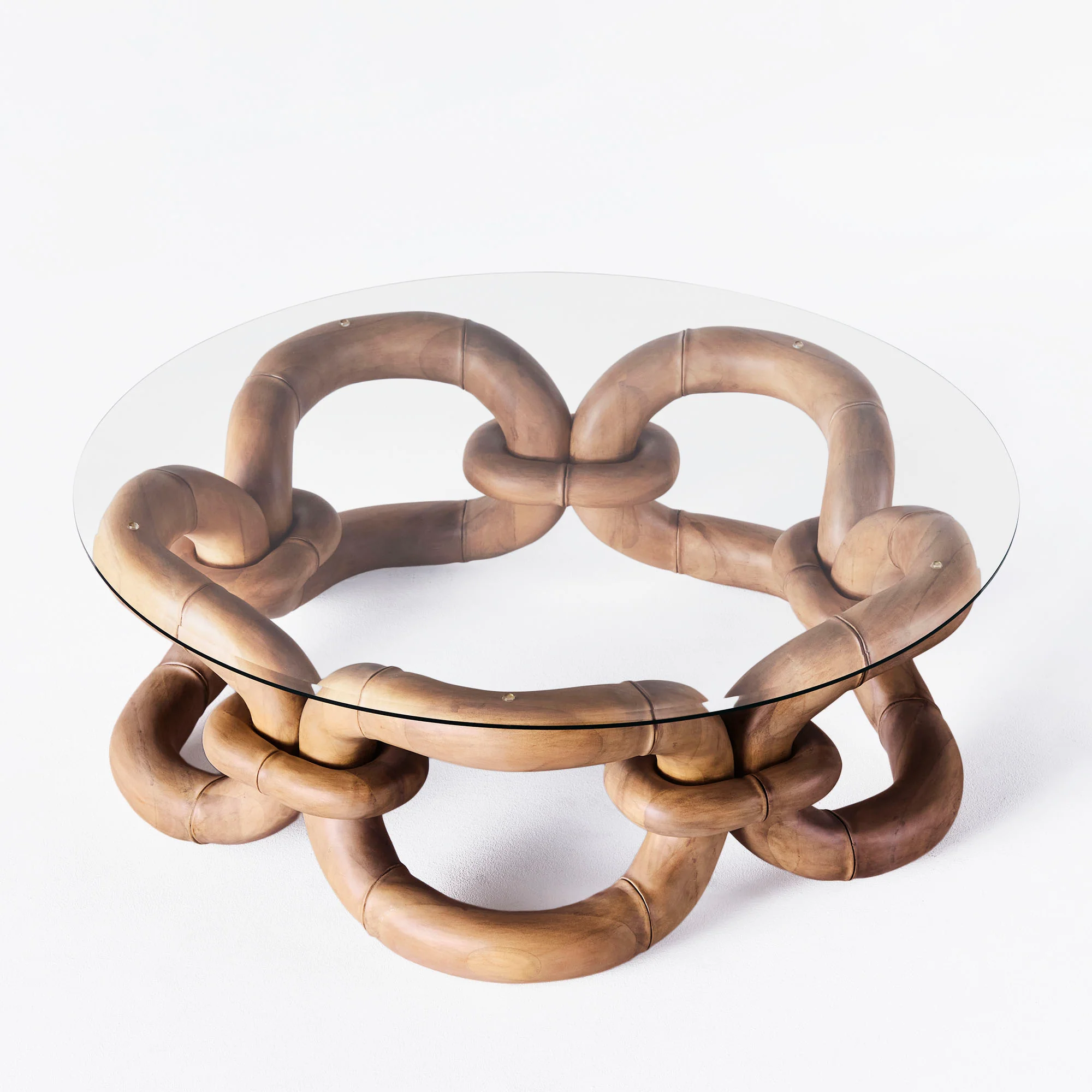 Stolik kawowy BAMBOO BRACELET drewno bukowe - Image 6