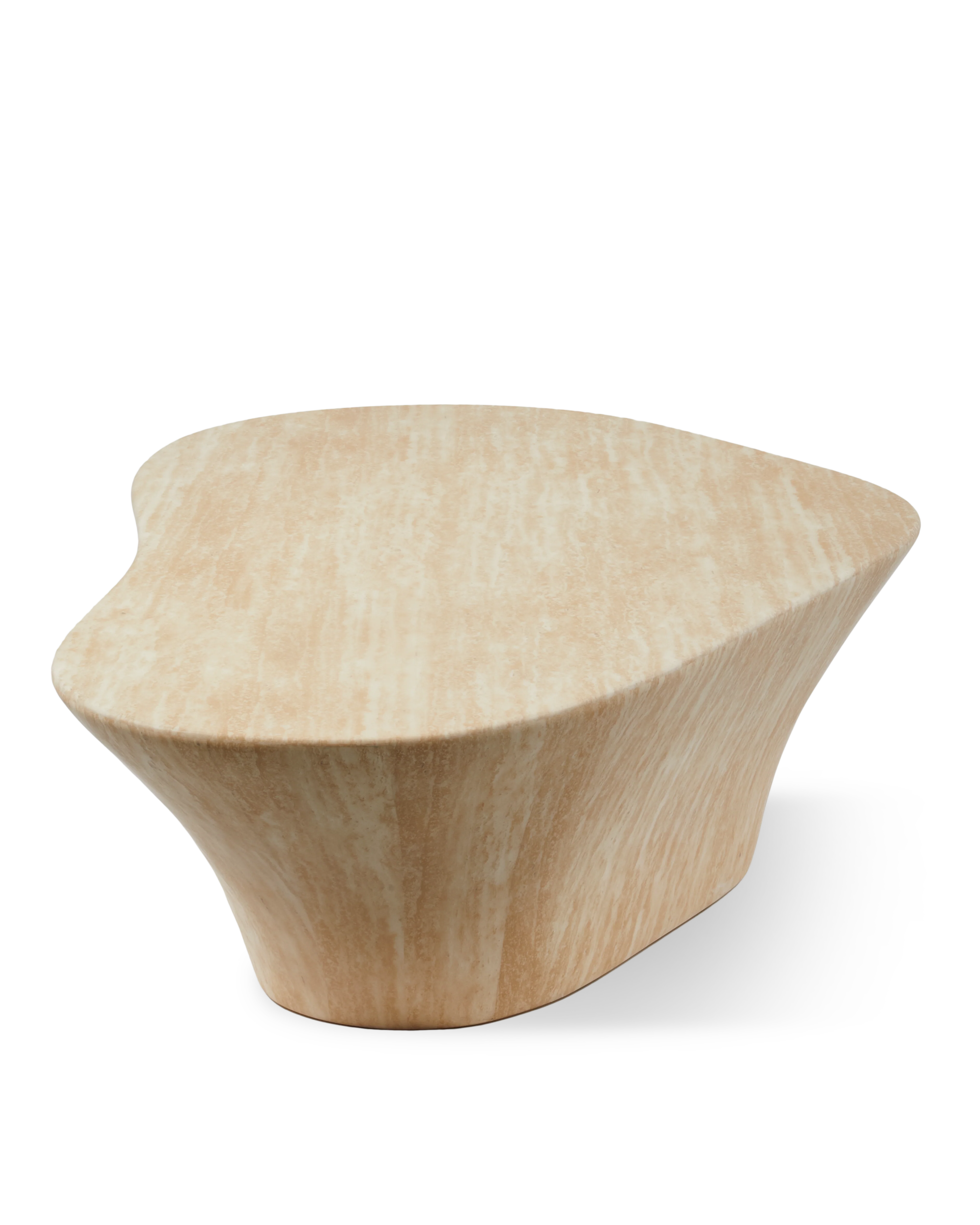 Stolik kawowy OVAL MARBLE LOOK beżowy - Image 3