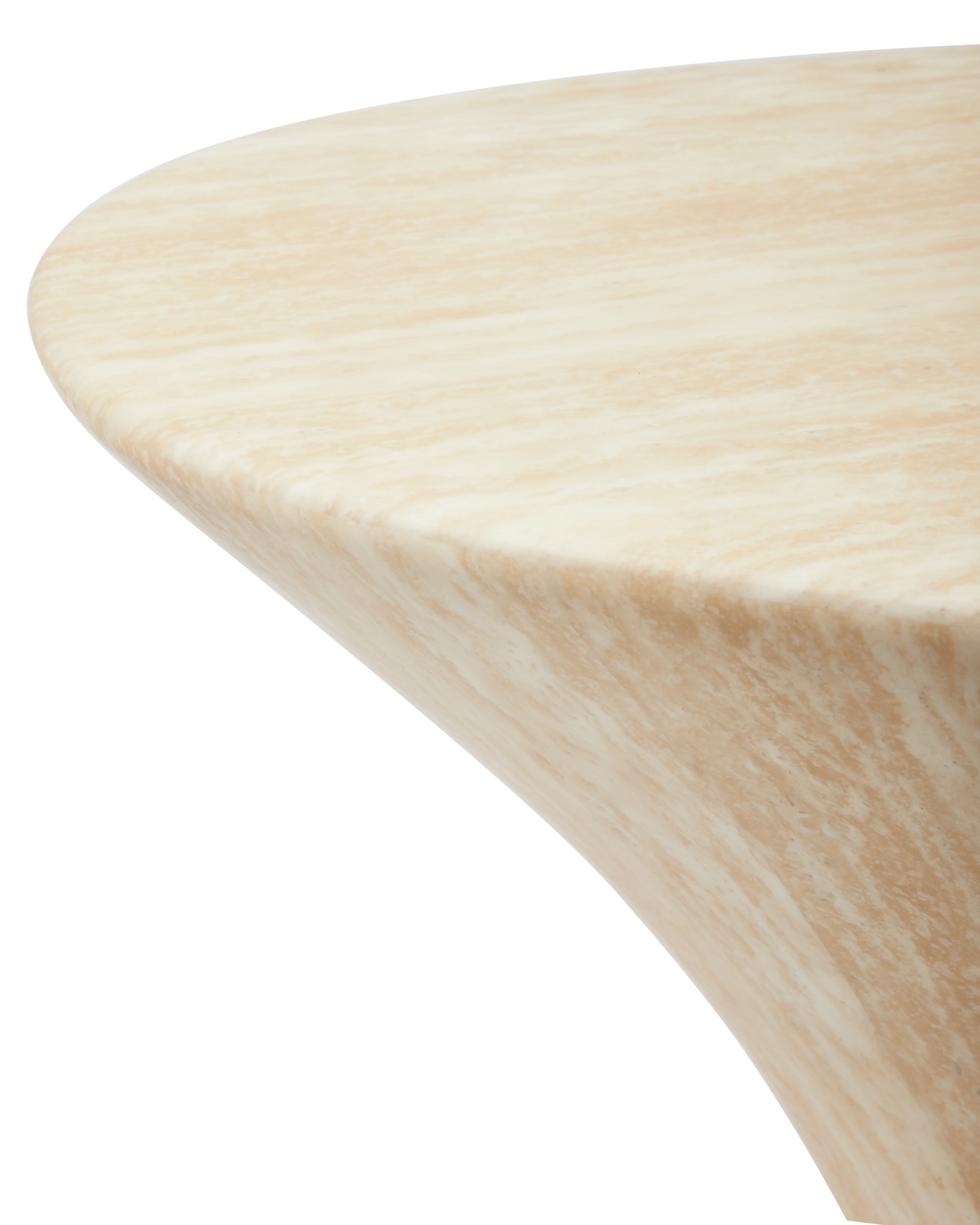 Stolik kawowy OVAL MARBLE LOOK beżowy - Image 5
