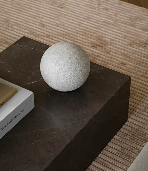 Stolik kawowy PLINTH piaskowy kamień - Image 16