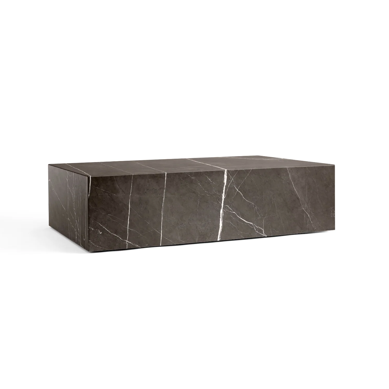 Stolik kawowy PLINTH brązowy marmur