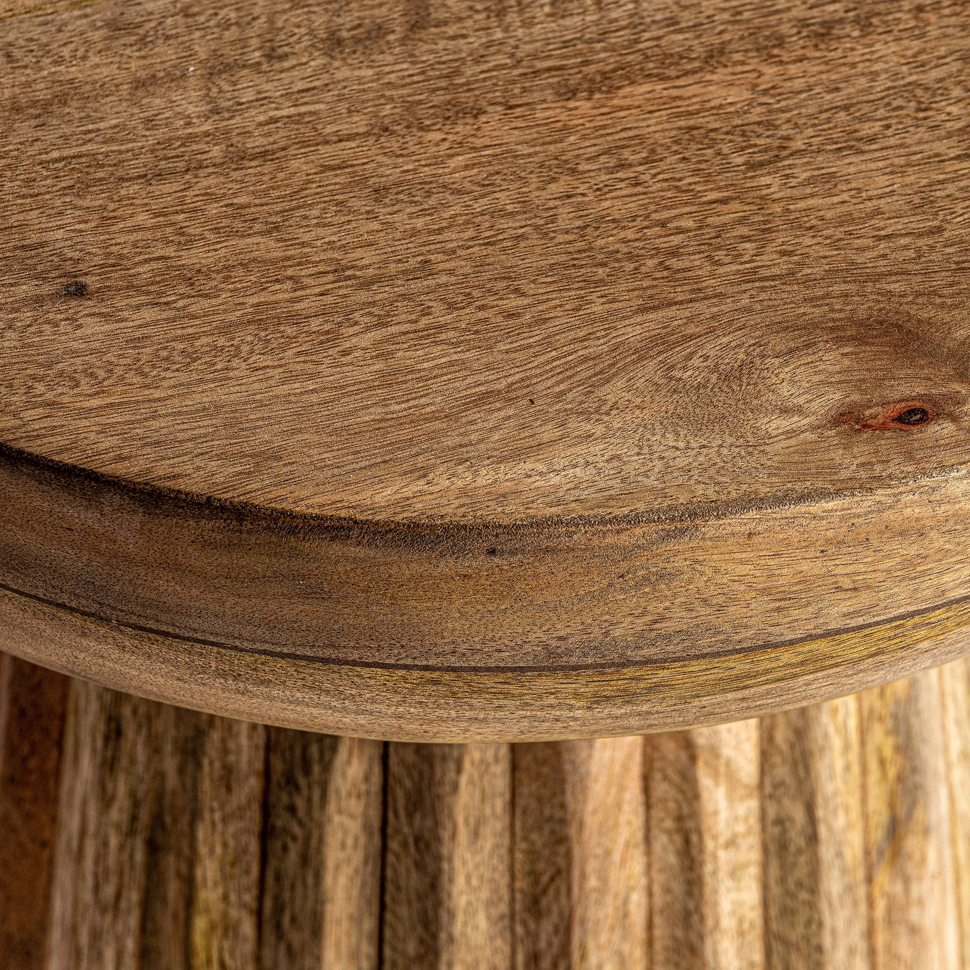 Stolik kawowy PLISSÉ WOOD drewno mango - Image 3