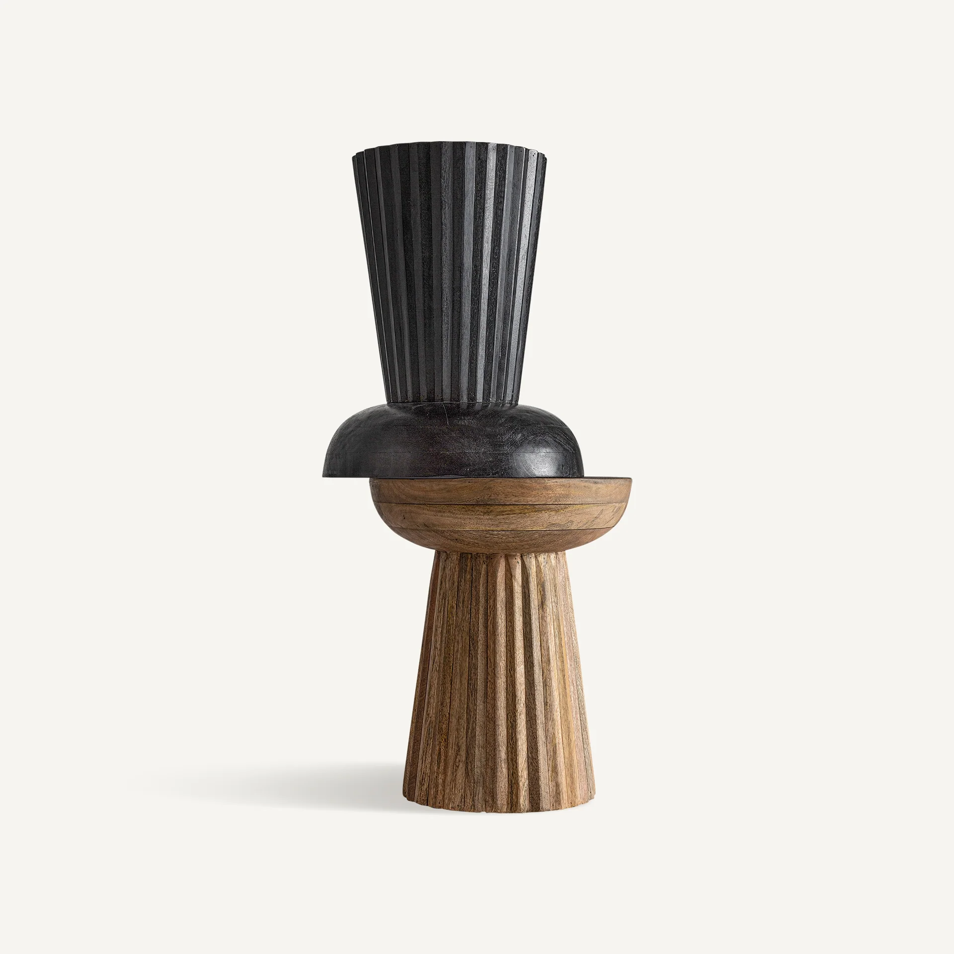 Stolik kawowy PLISSÉ WOOD drewno mango - Image 7