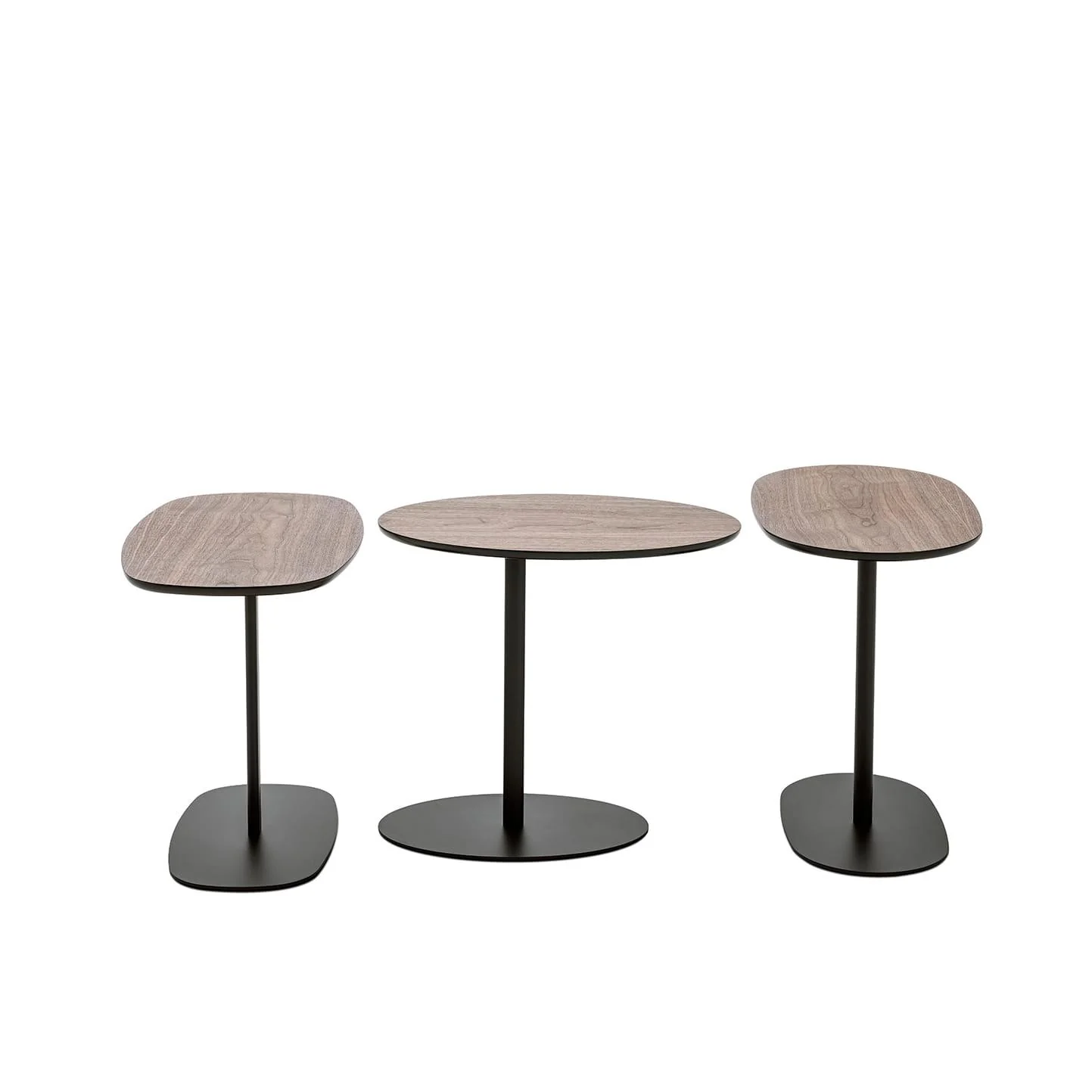 Stolik NATO OVAL fornir z czarną podstawą - Image 2