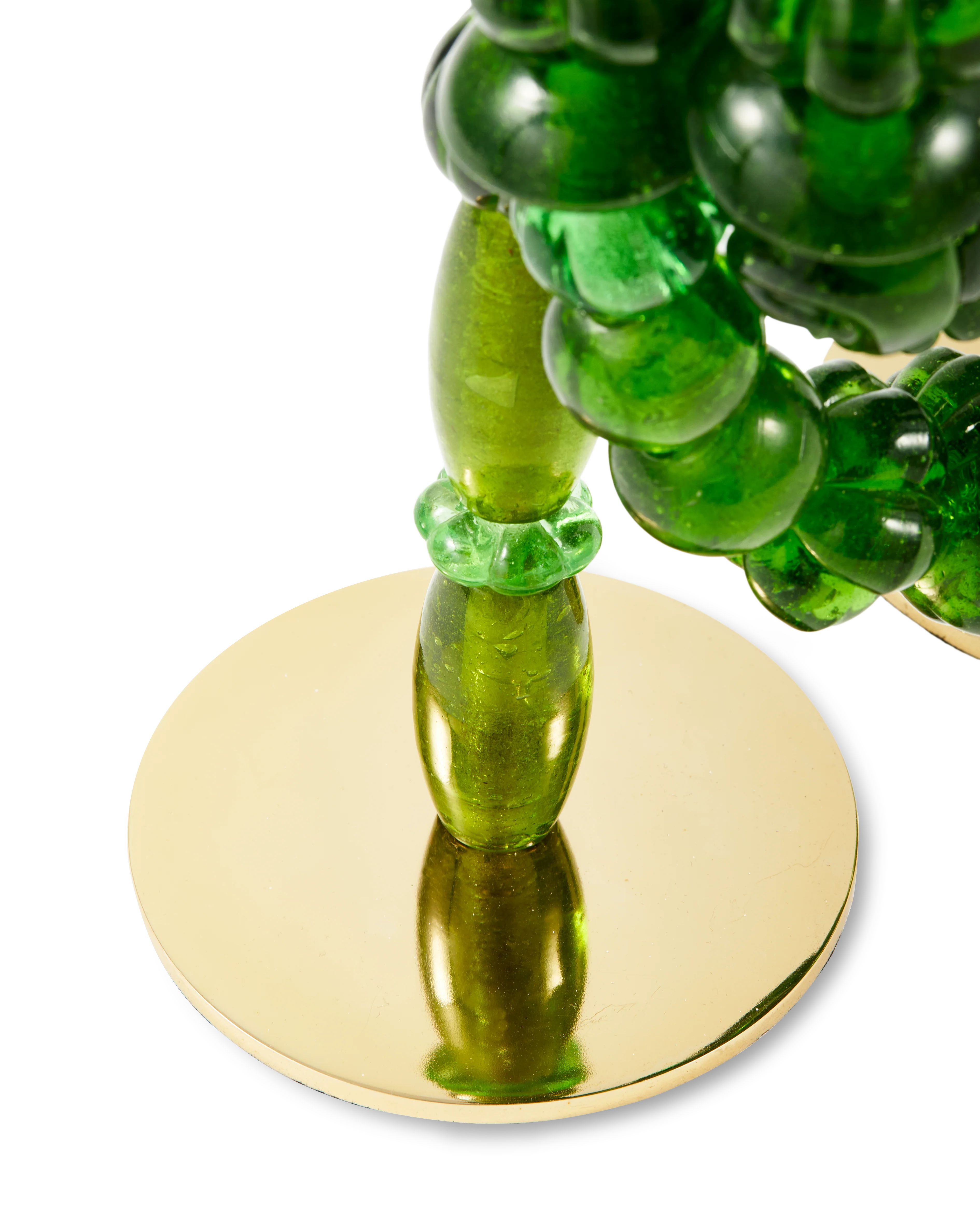 Świecznik BEADS zielony ze złotymi elementami - Image 7
