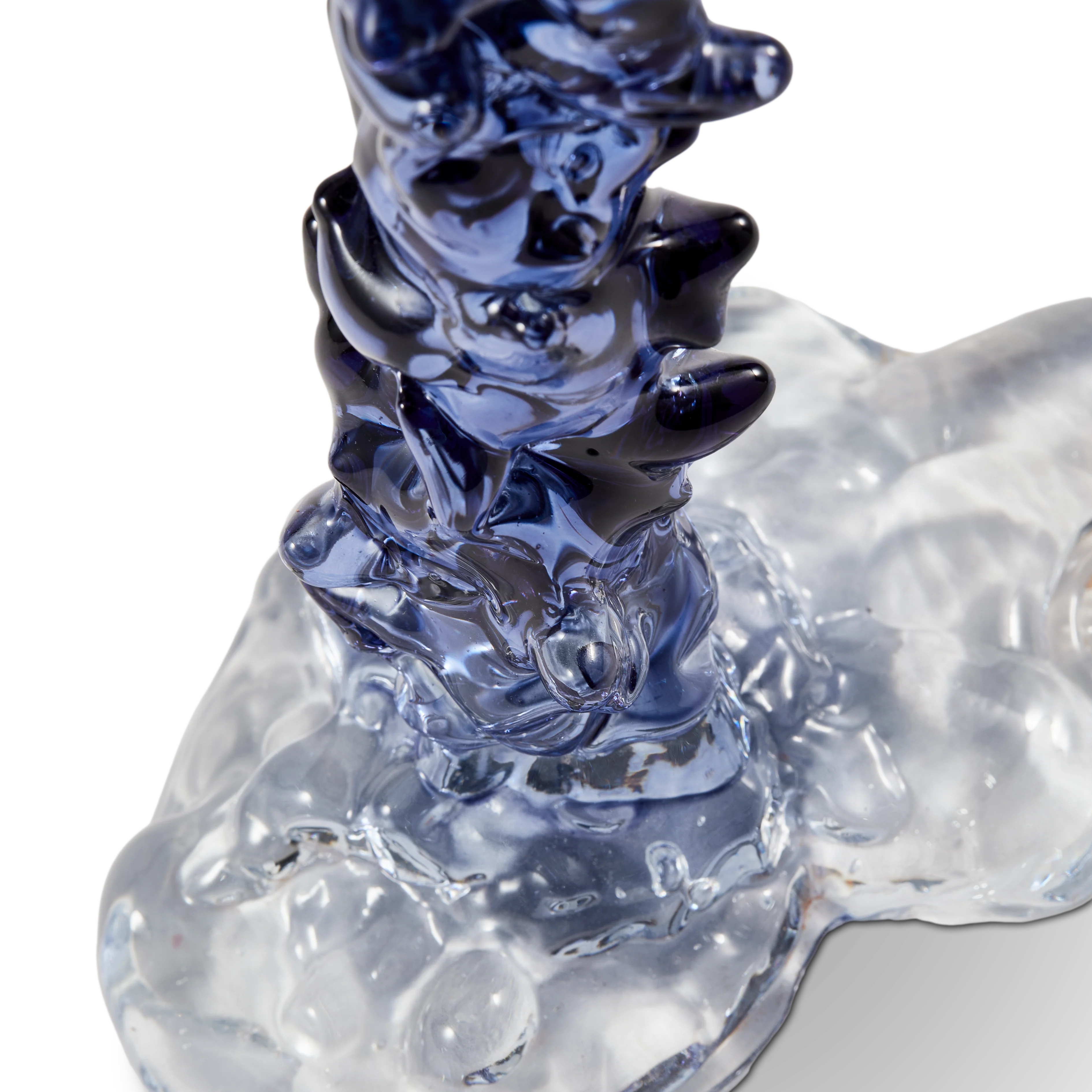 Świecznik GLASS DRIP niebieski - Image 10