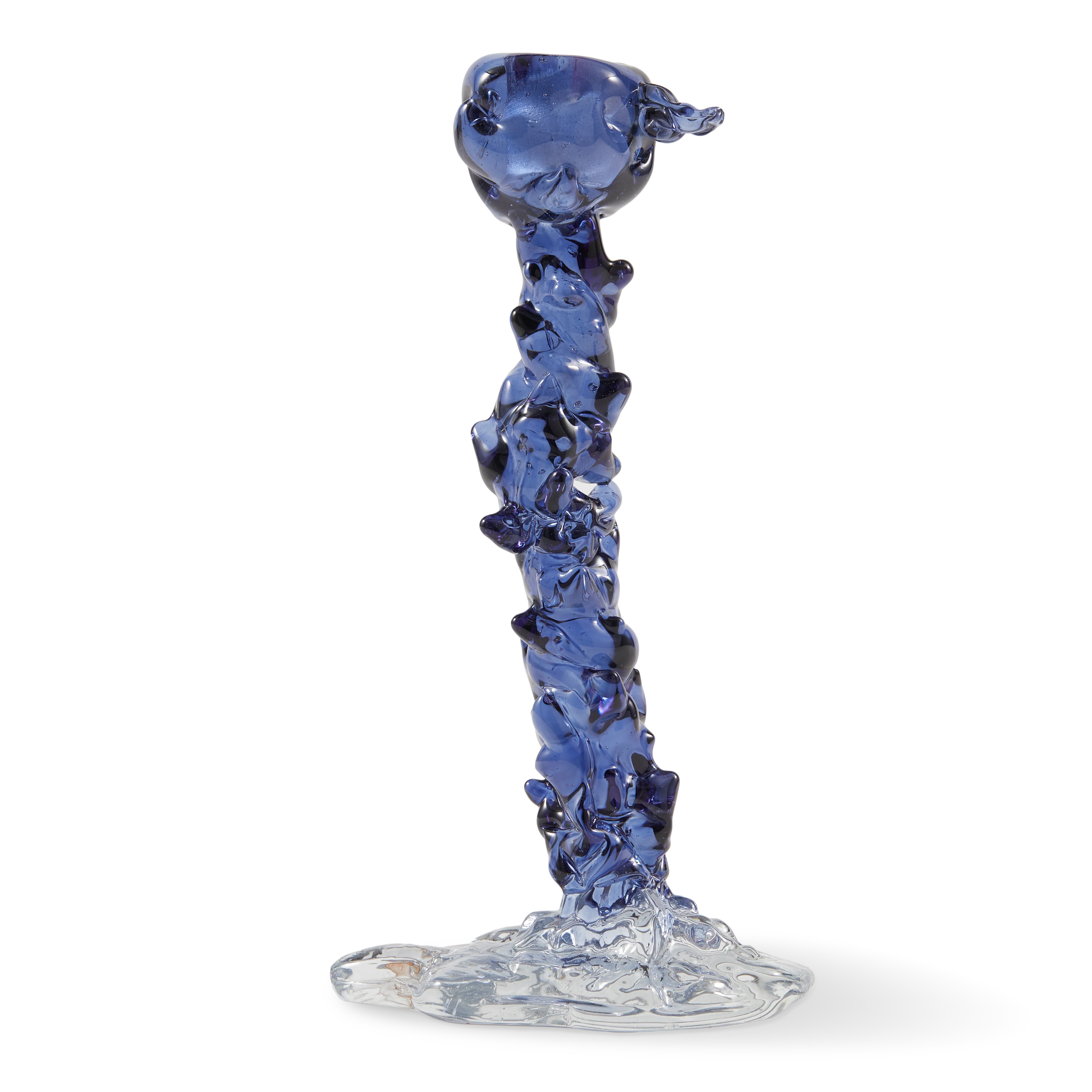Świecznik GLASS DRIP niebieski - Image 3