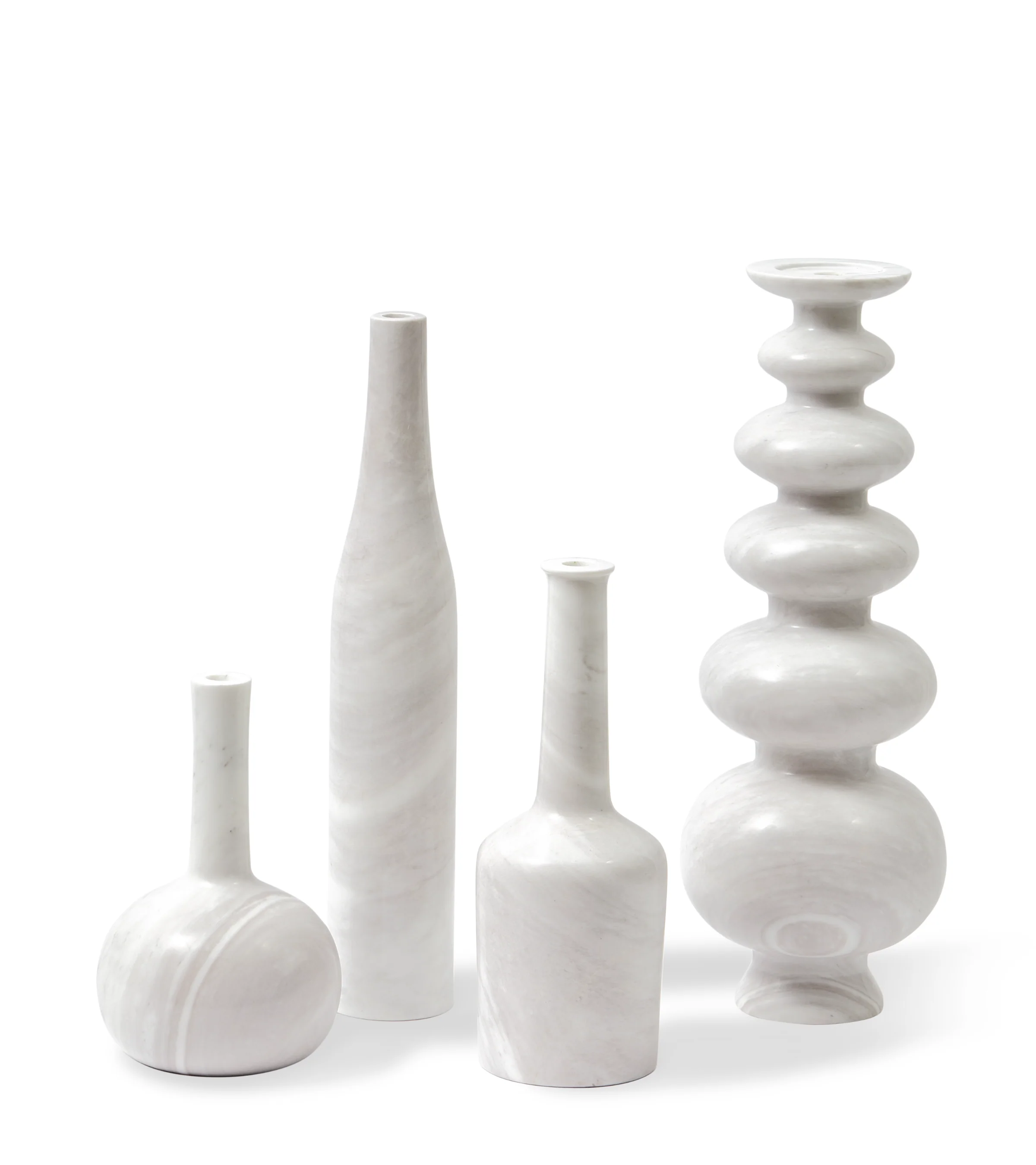 Świecznik HERITAGE BOTTLE biały marmur - Image 3