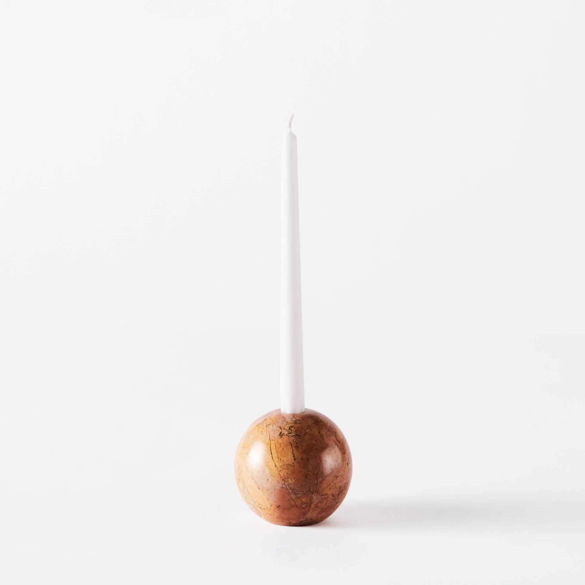Świecznik SPHERE pomarańczowy marmur - Image 6