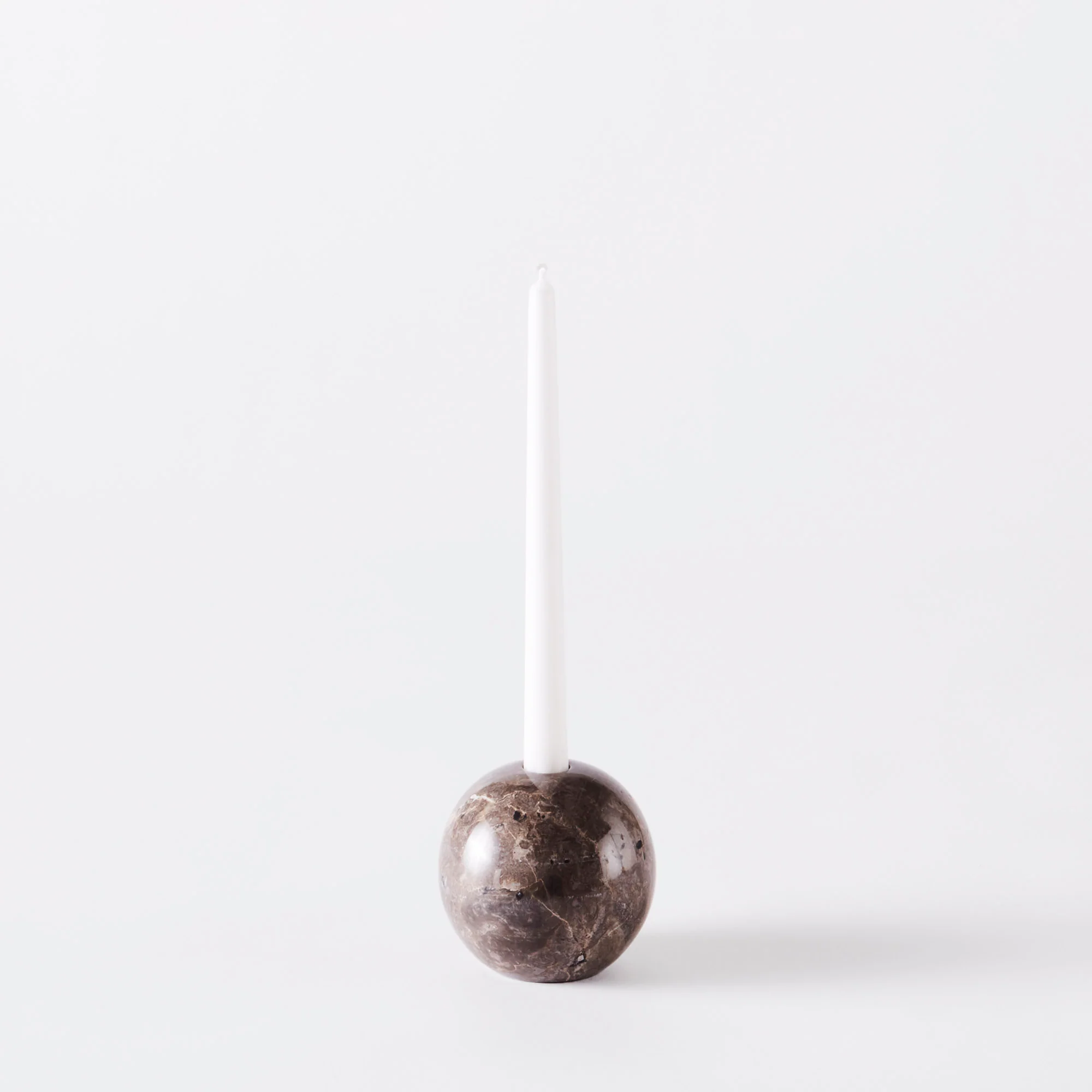 Świecznik SPHERE brązowy marmur - Image 5