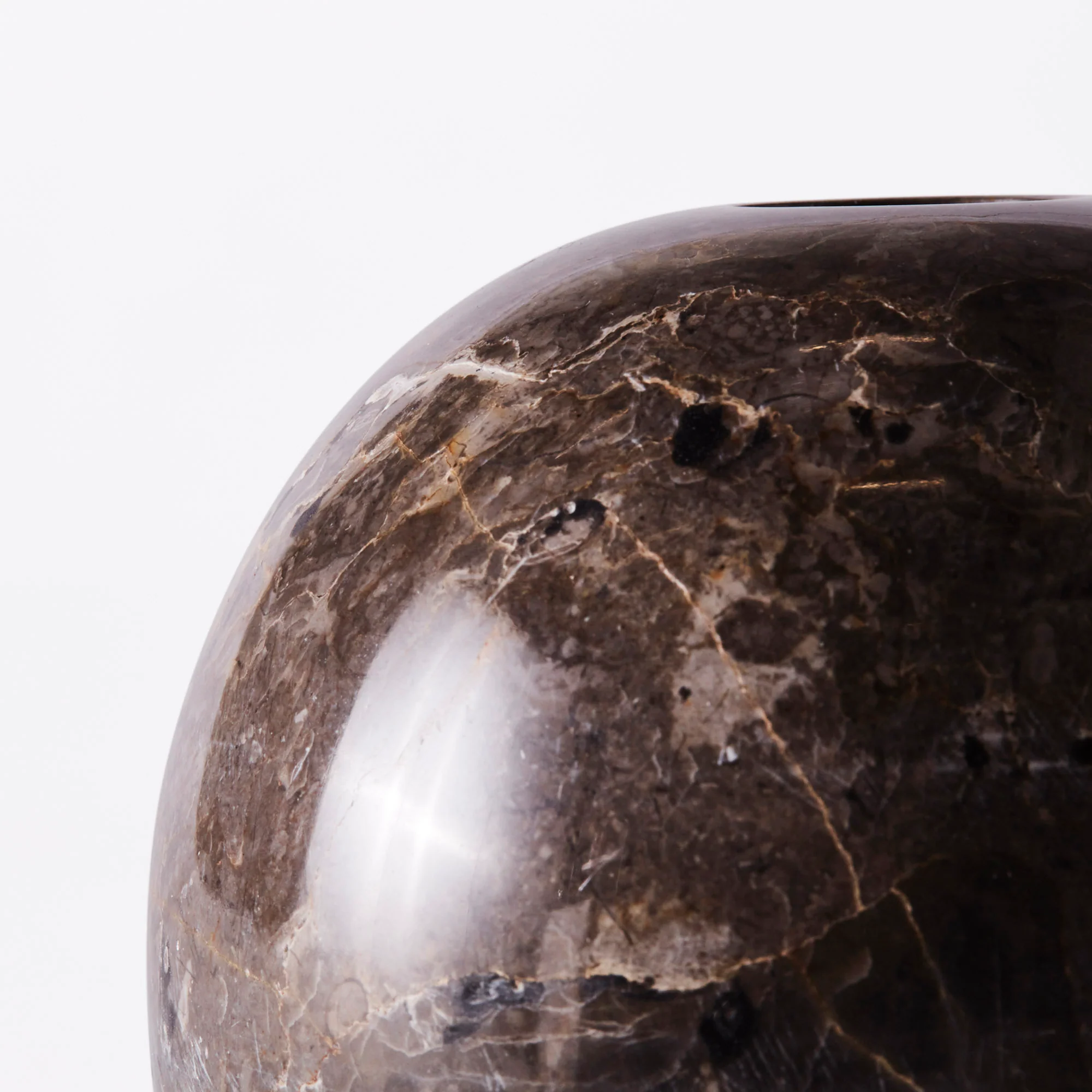 Świecznik SPHERE brązowy marmur - Image 9