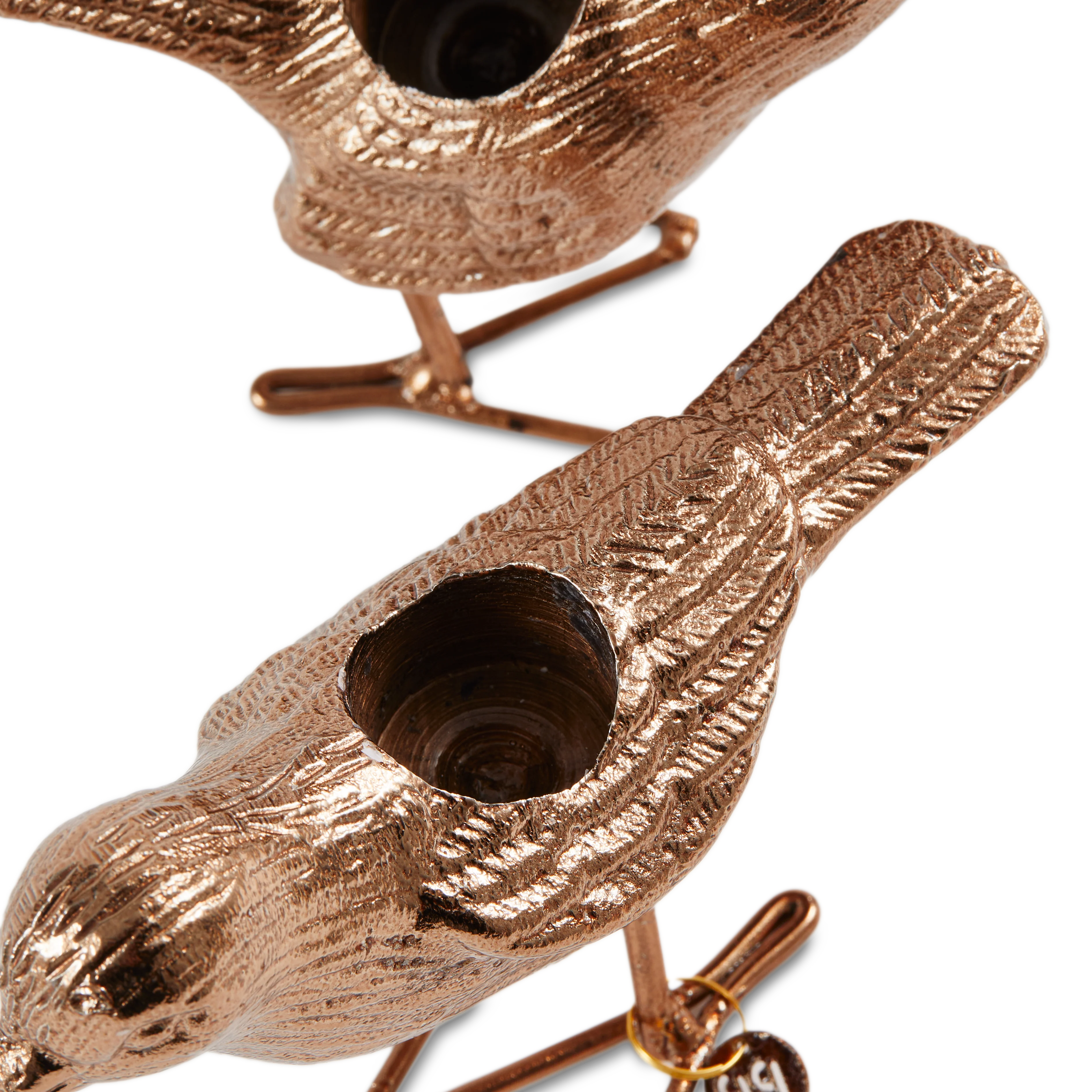 Świeczniki FLOCK OF BIRDS jasnoróżowy złoty - Image 6