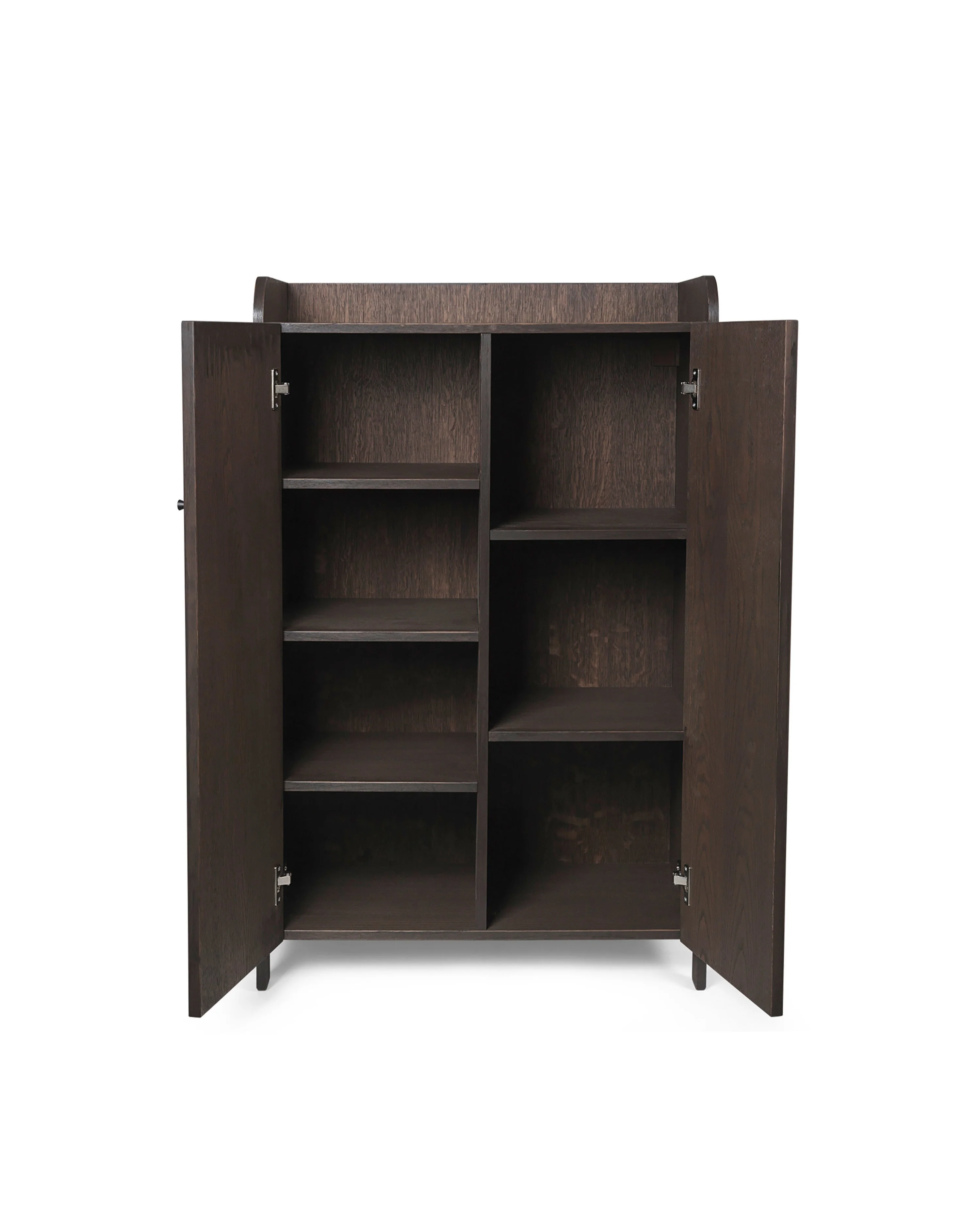 Szafa 2-drzwiowa SILL CUPBOARD LOW ciemnobrązowy fornir dębowy - Image 5