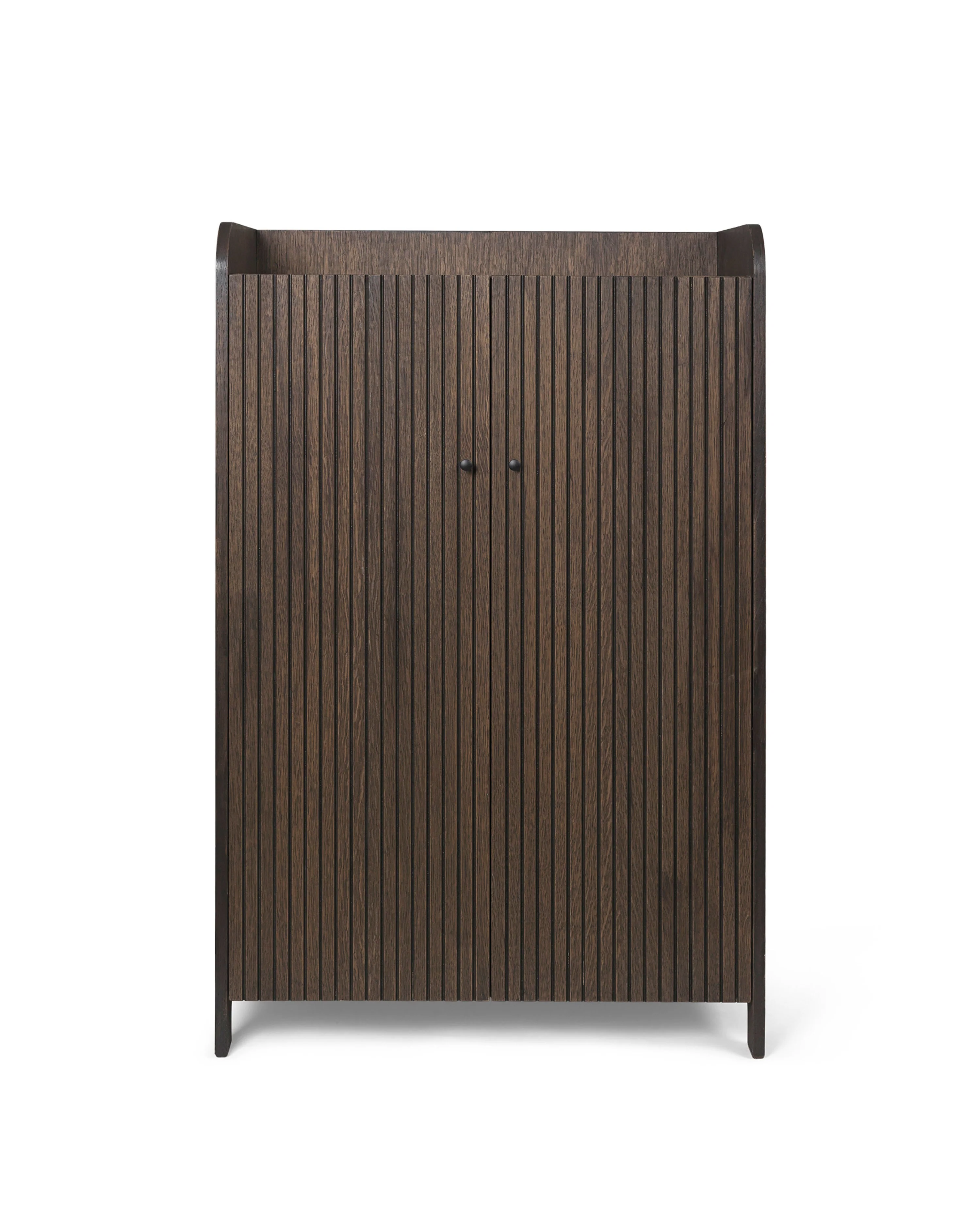 Szafa 2-drzwiowa SILL CUPBOARD LOW ciemnobrązowy fornir dębowy - Image 7