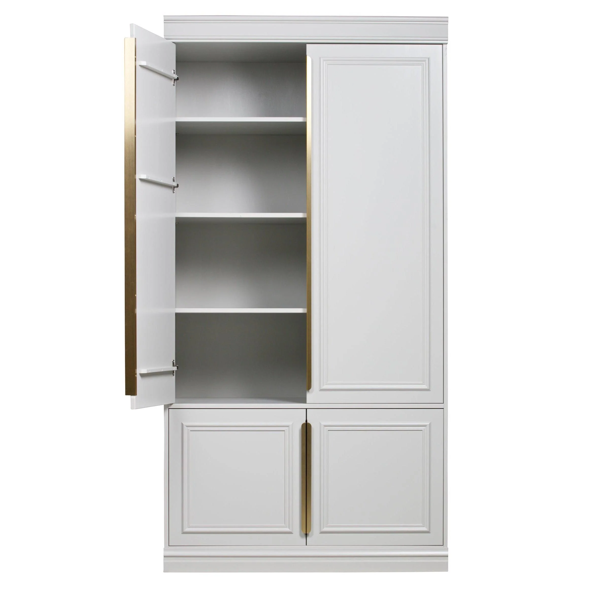 Szafa ORGANIZE jasnoszary z antycznym złotem - Image 10