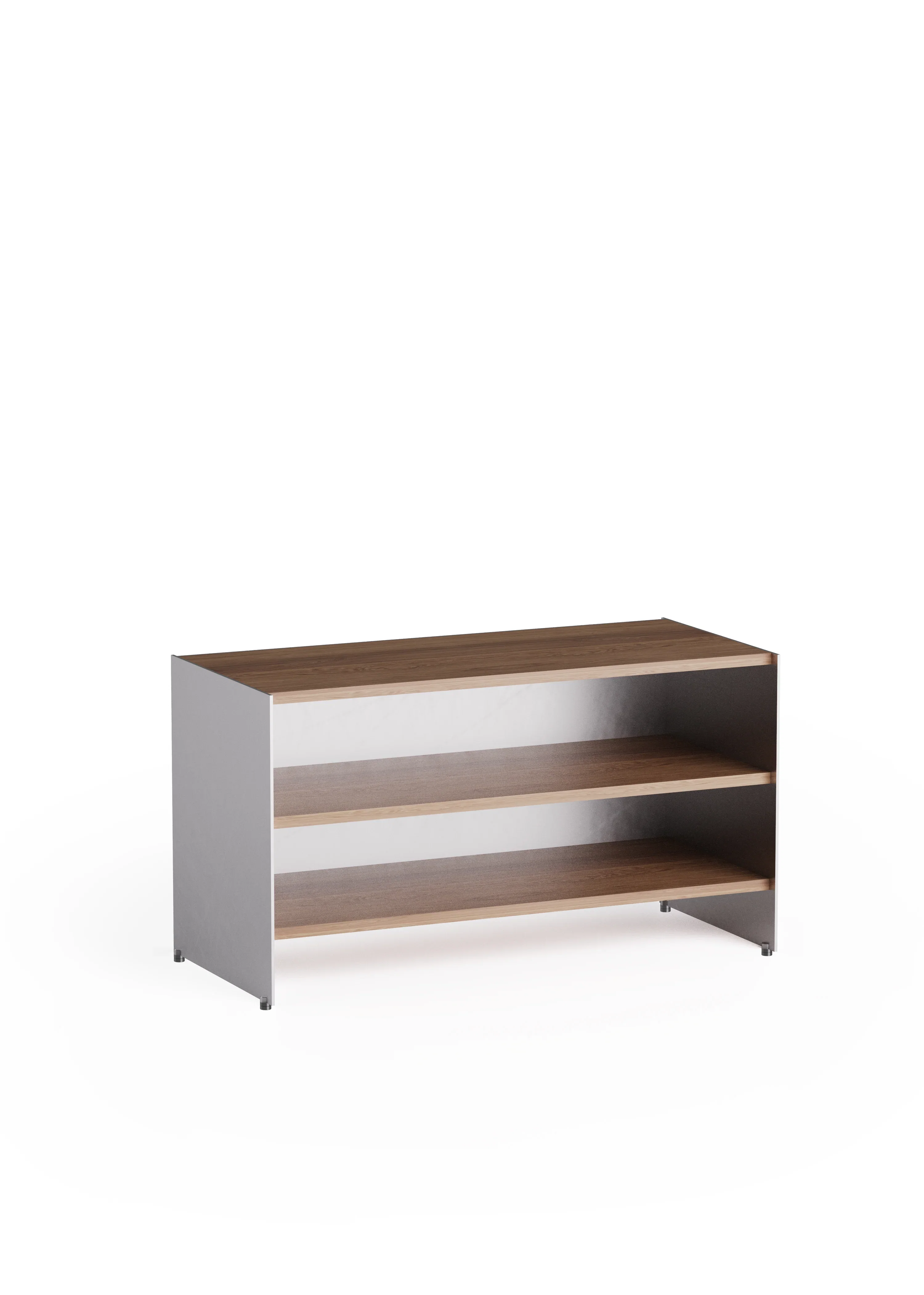 Szafka ALOOX 90 drewno dębowe z aluminiowym wykończeniem - Image 3