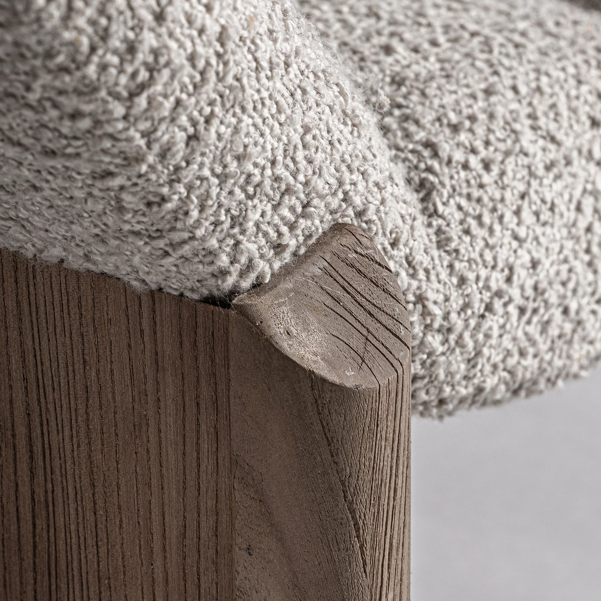 Szezlong JACQUARD beżowy z drewnianą podstawą - Image 8