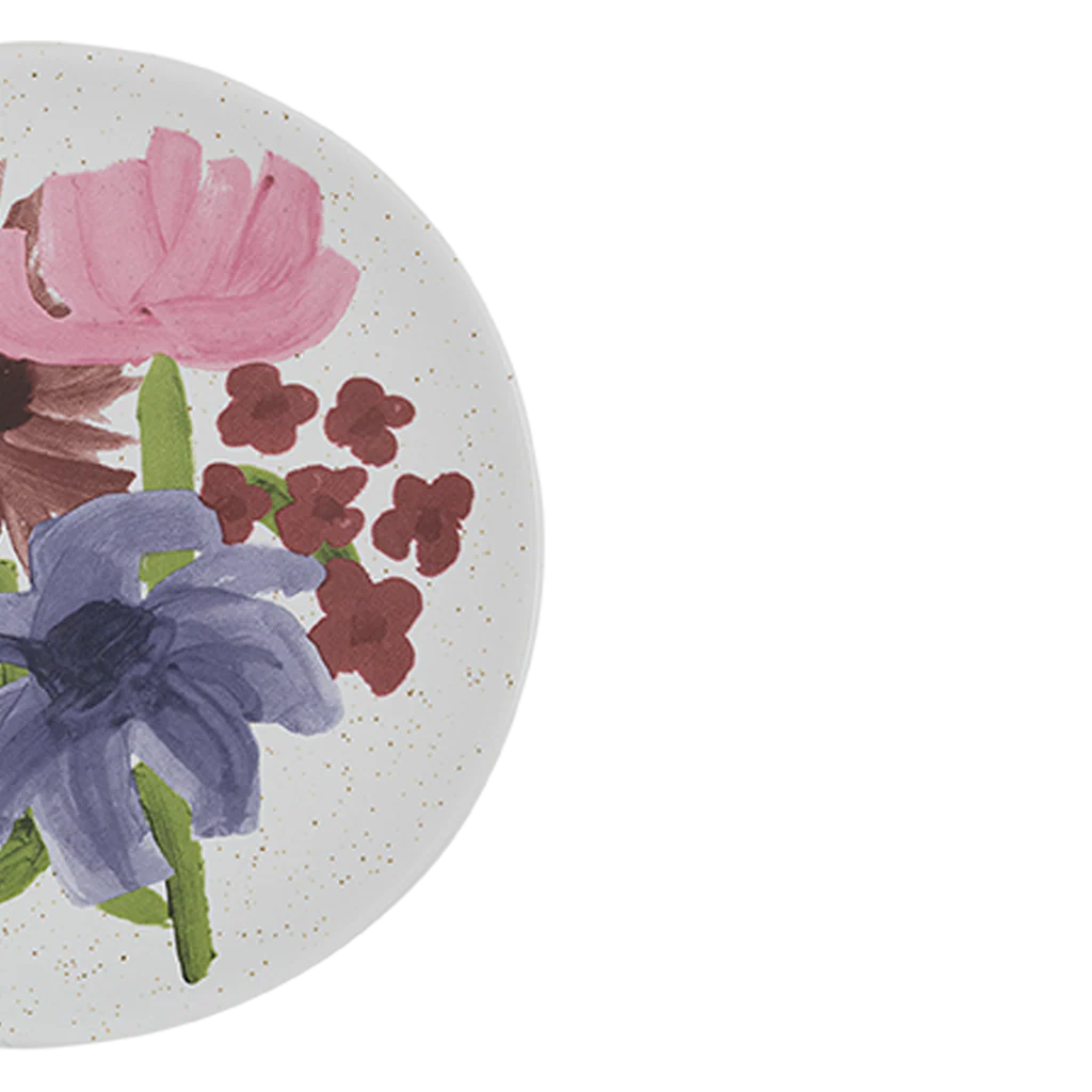 Talerz deserowy ceramiczny HANAKO motyw roślinny - Image 3