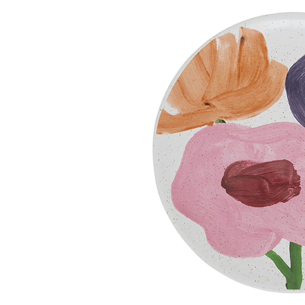 Talerz ceramiczny HANAKO motyw roślinny - Image 4