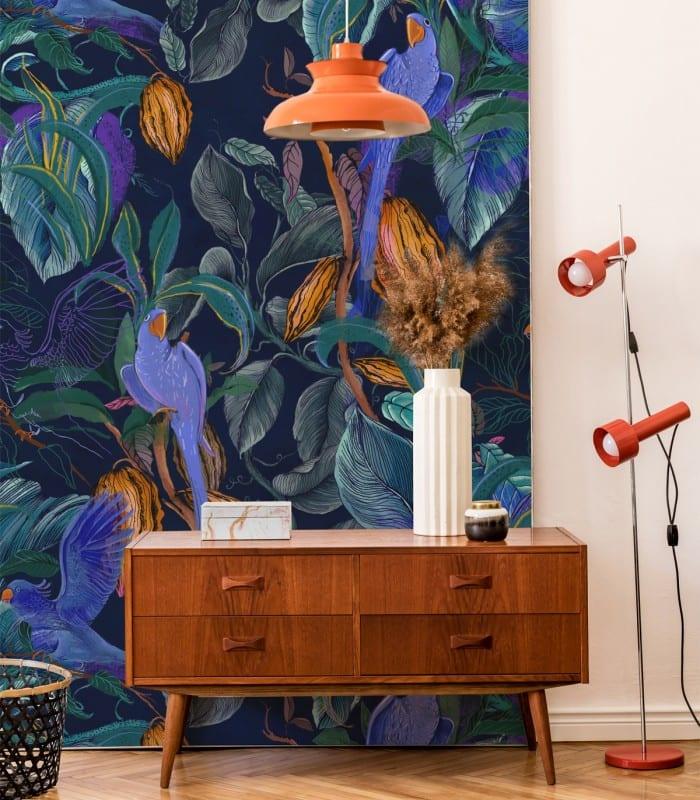 Tapeta BLUE PARROTS