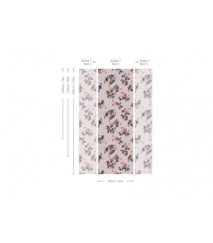 Tapeta flizelinowa z motywem roślinnym BLUSH GARDEN różowy - Image 2