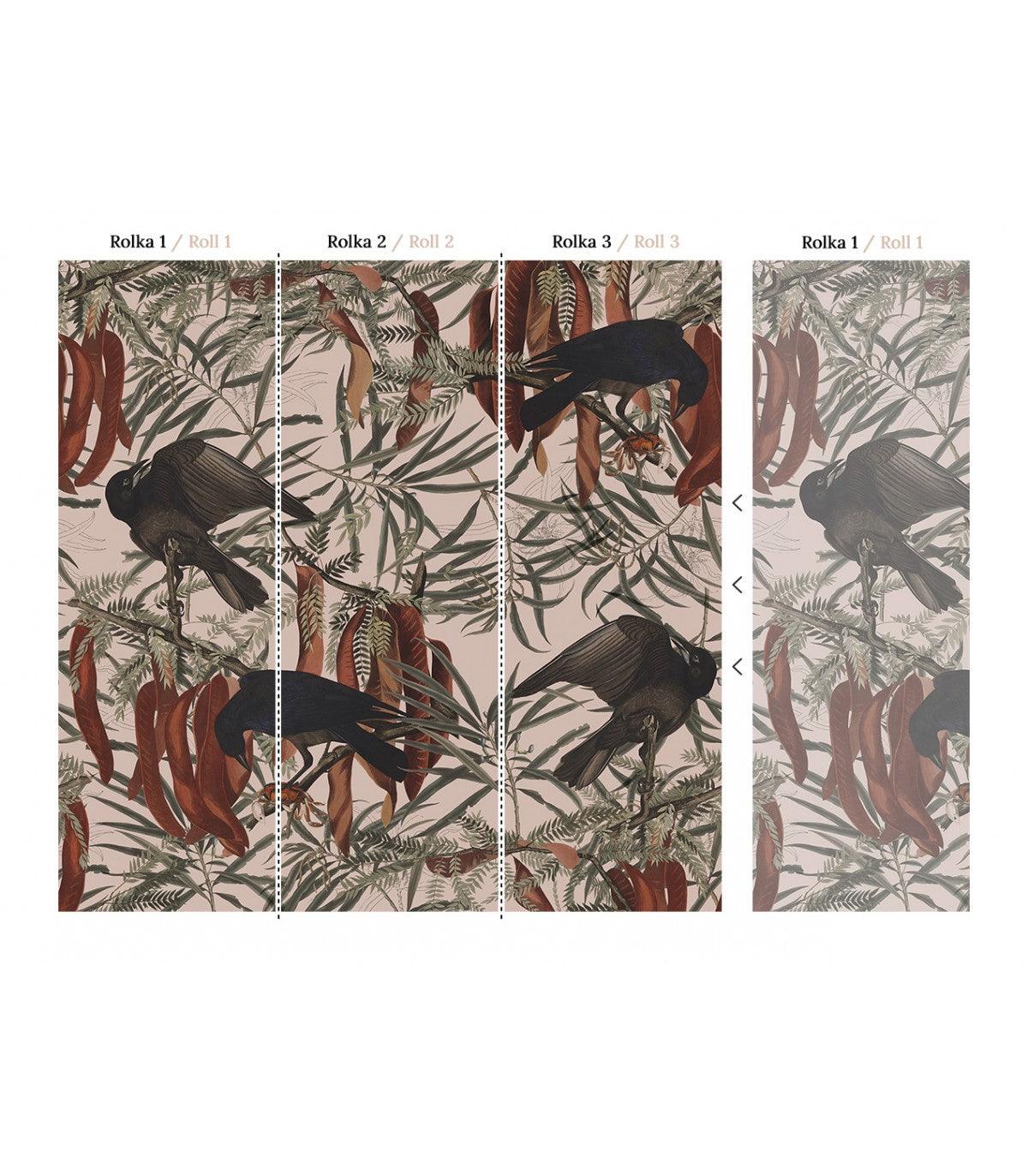 Tapeta CROWS PINK - Image 3