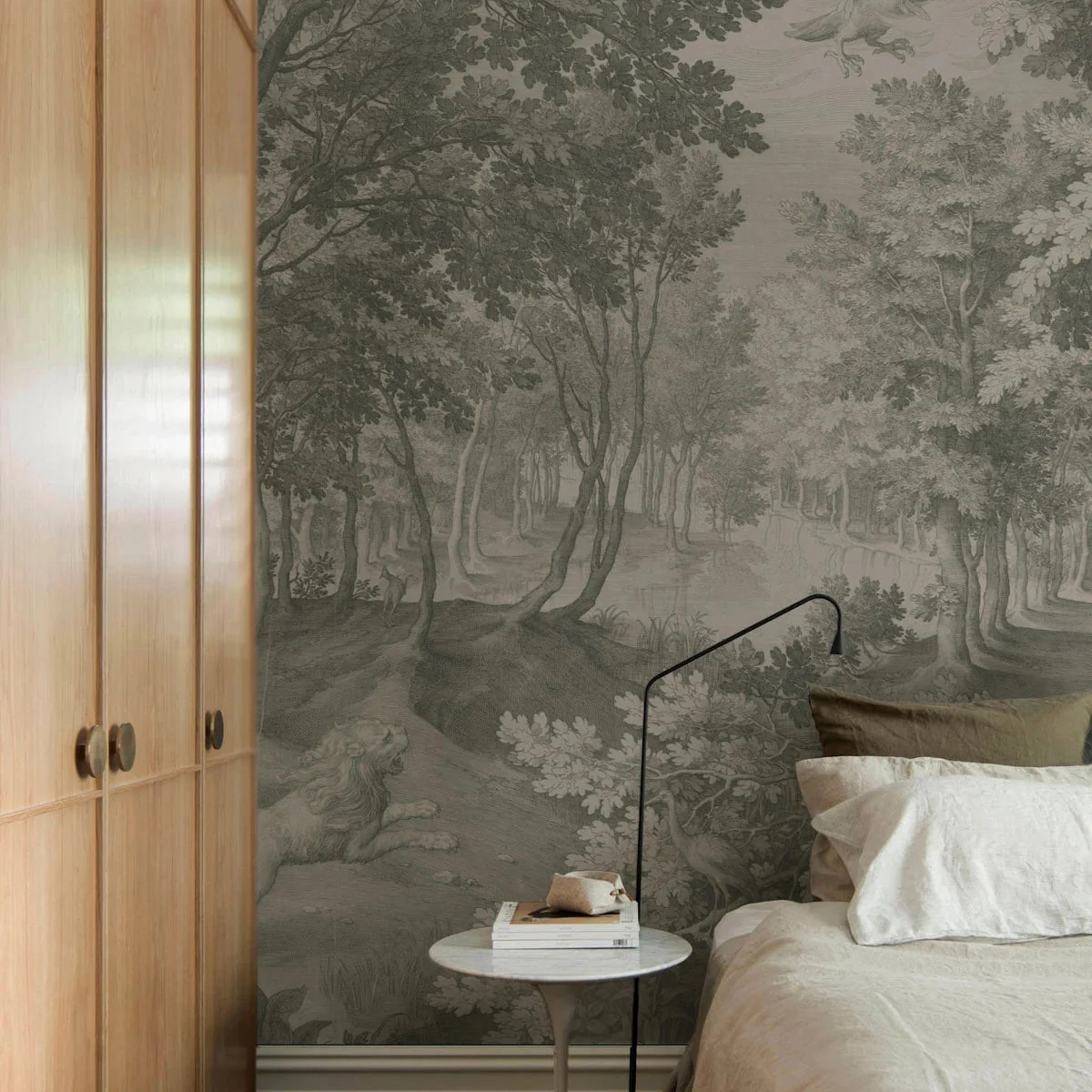 Tapeta flizelinowa z krajobrazem TIMELESS TREES GREEN zielony