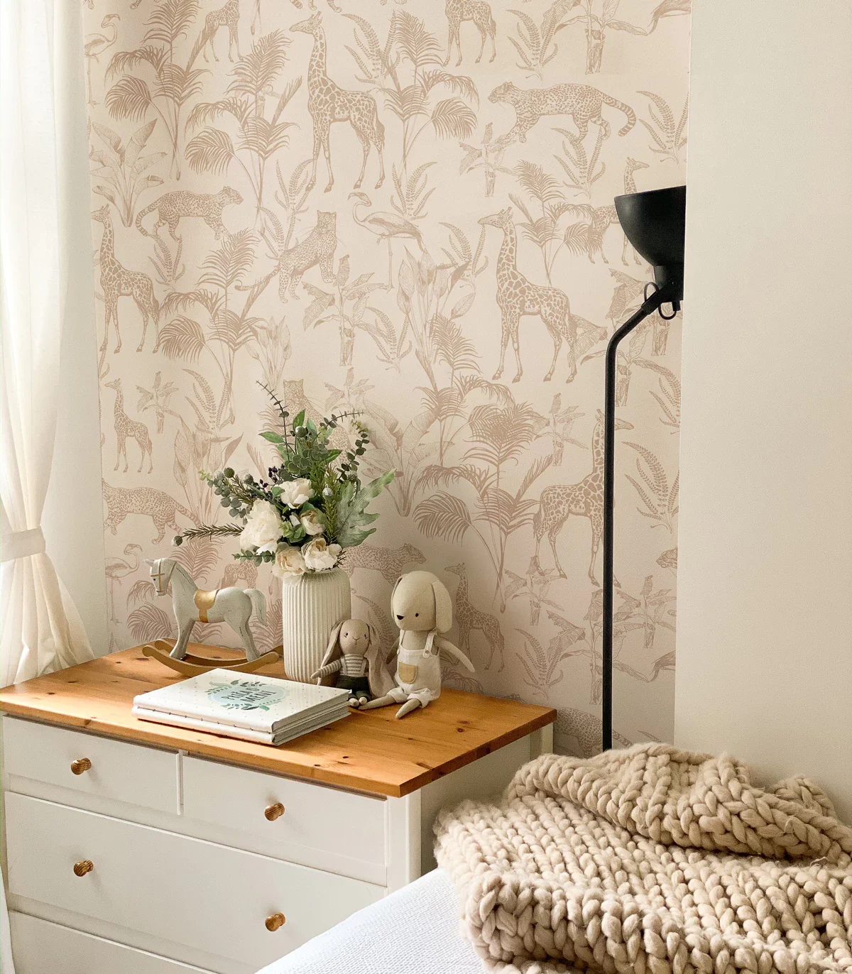 Tapeta z motywem zwierzęcym SAFARI BEIGE brązowy z beżowym - Image 2