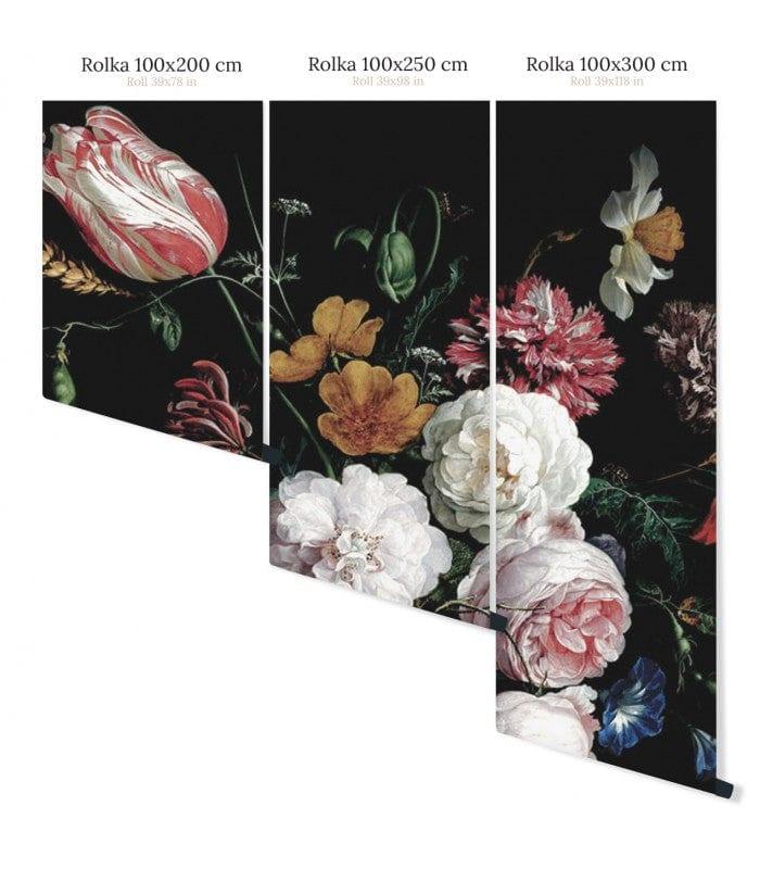 Tapeta flizelinowa z motywem roślinnym FLORAL GLORY czarny - Image 3