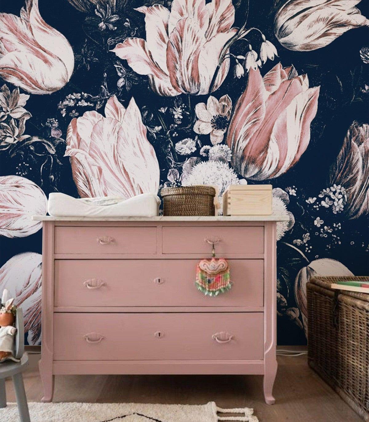 Tapeta FLORAL NAVY - Image 2