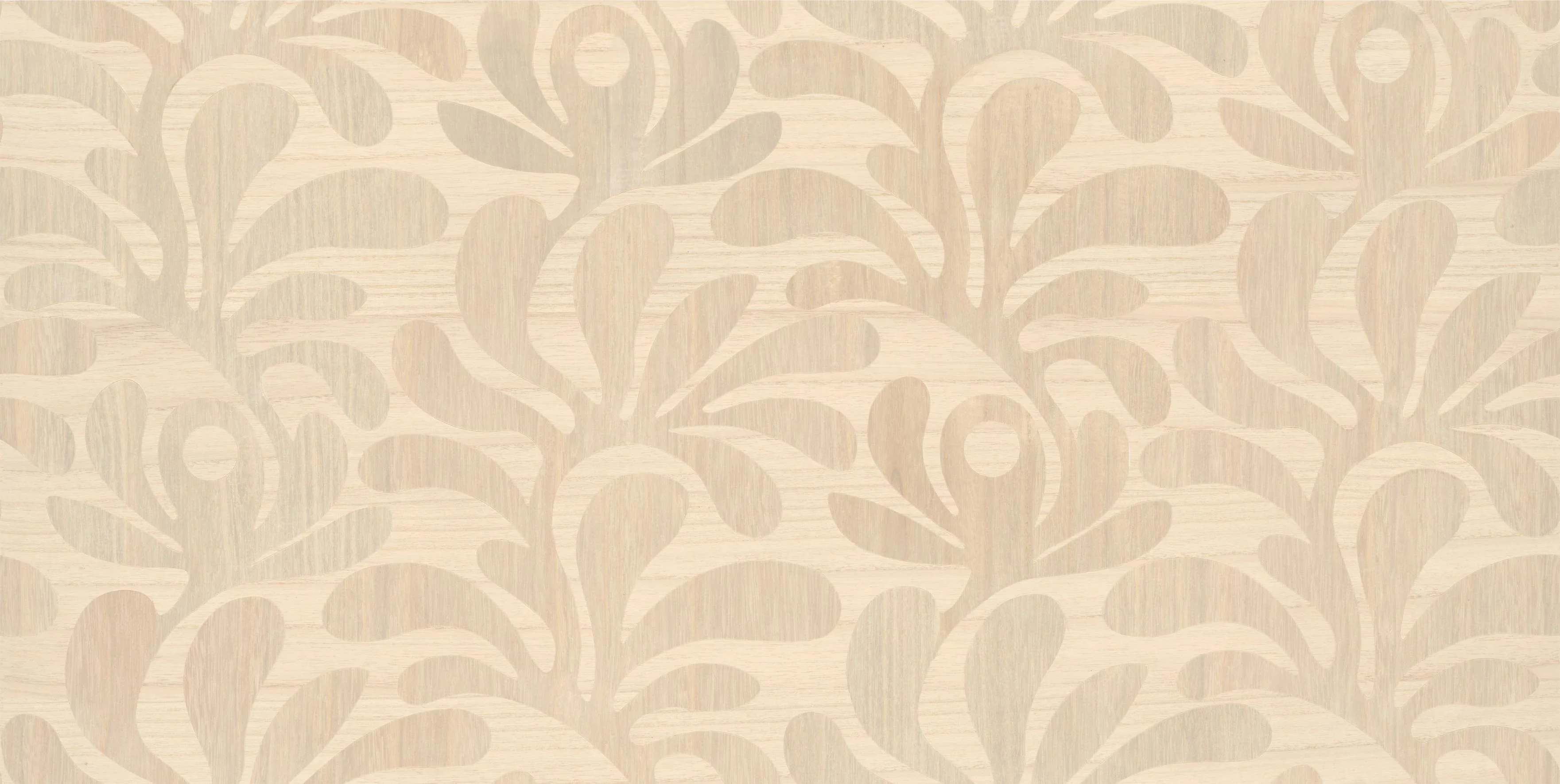 Tapeta fornirowana z motywem roślinnym liści WOODBLOCK BEETLE FERN beżowy - Image 4