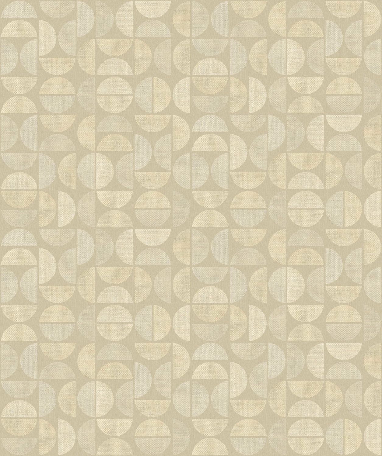 Tapeta strukturalna imitująca rafię z geometrycznym wzorem DUALIS - SAND piaskowy - Image 5