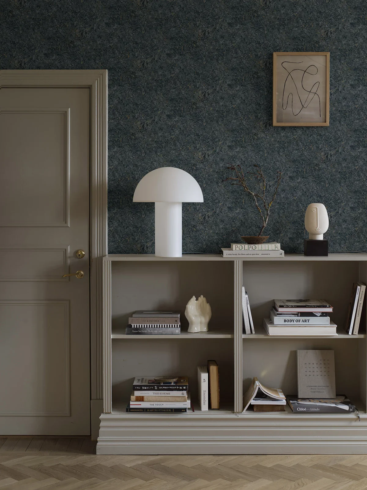 Tapeta imitująca marmur TRAVERTINE granatowy - Image 3