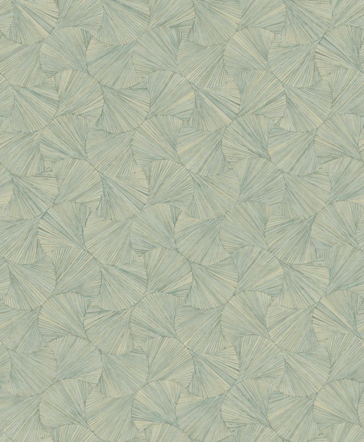 Tapeta strukturalna geometryczna z motywem roślinnym liści LOMBOK - OPALINE jasny zielony - Image 3