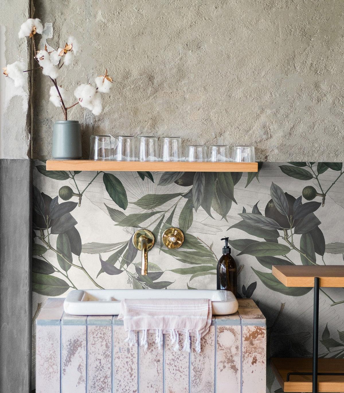 Tapeta OLIVE BRANCH WHITE - Image 2