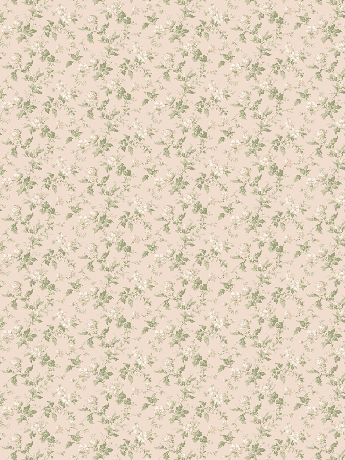 Tapeta flizelinowa papierowa z roślinnym wzorem BLOMSLINGA różowy z zielonym - Image 5