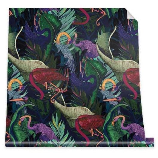 Tapeta flizelinowa z motywem zwierzęcym PELICANS zielony - Image 4