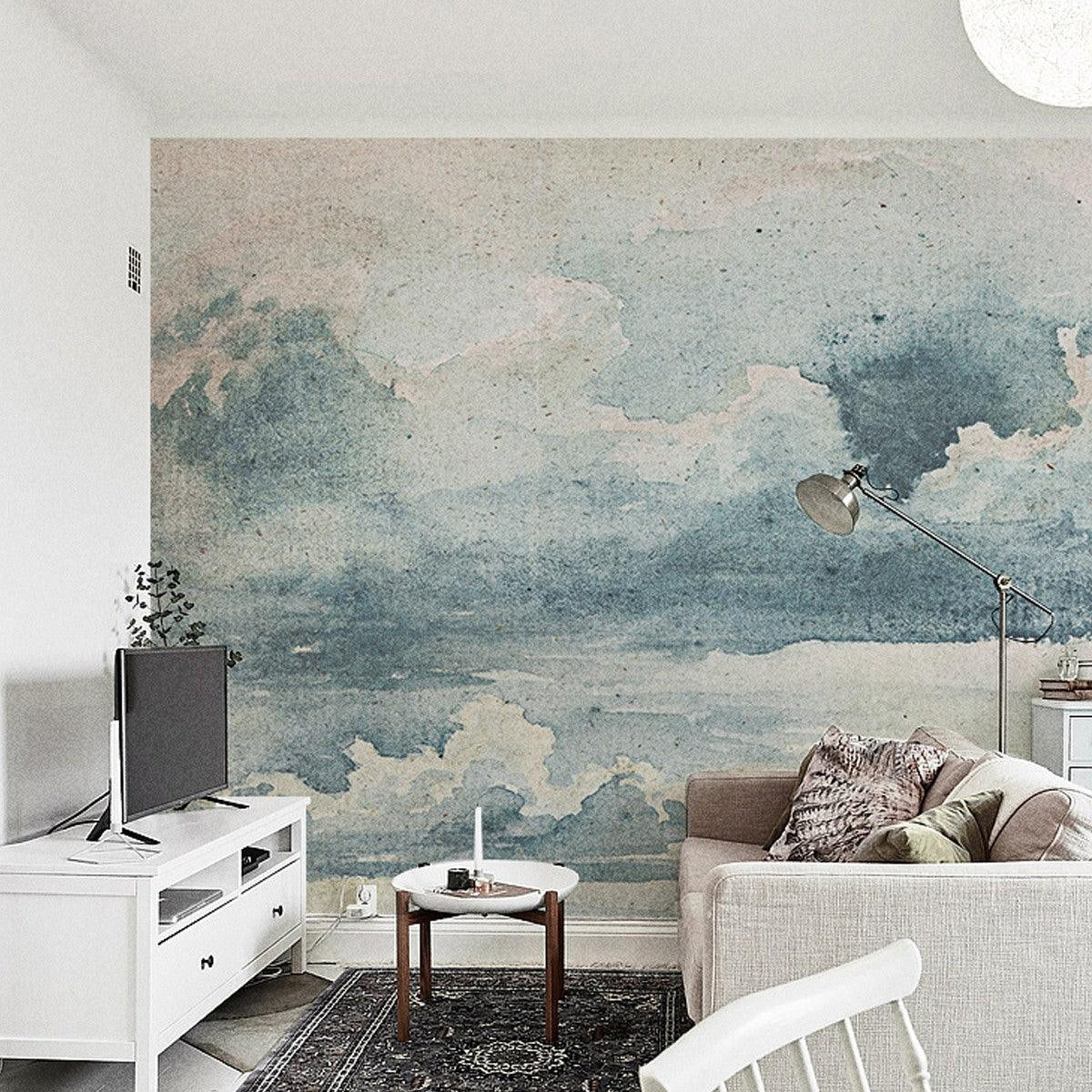 Tapeta flizelinowa z krajobrazem STORMY SKY niebieskie chmury