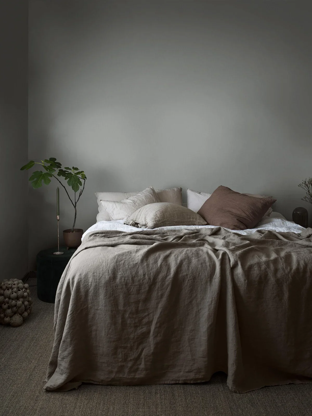 Tapeta strukturalna imitująca len LINEN - CLOUDY niebiesko-szary - Image 2