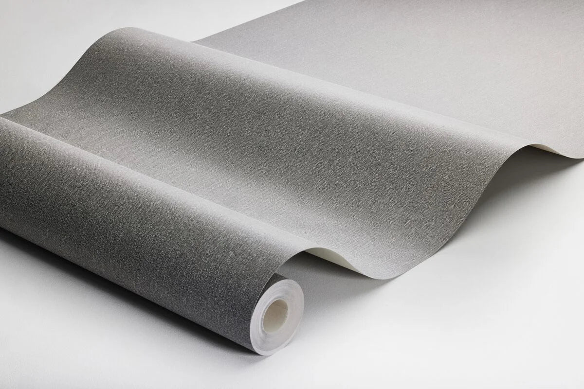 Tapeta strukturalna imitująca len LINEN - DIM ciemny szary - Image 3