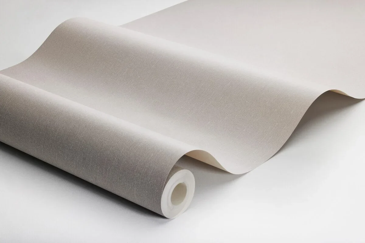 Tapeta strukturalna imitująca len LINEN - HEATHER szary - Image 6