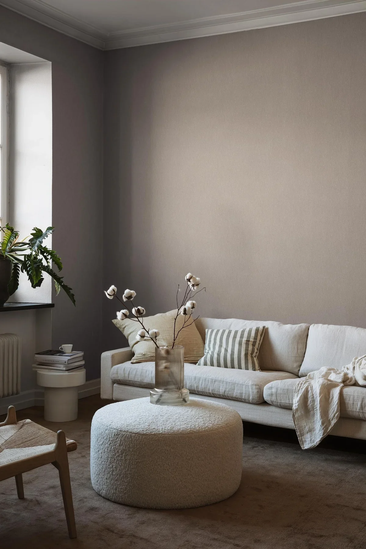 Tapeta strukturalna imitująca len LINEN - MUSCOT LINEN jasny brązowy - Image 12