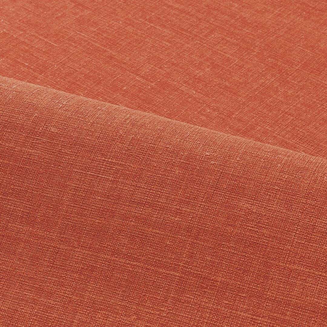 Tapeta strukturalna imitująca lniane płótno SHINOK - ORANGE FLAMBOYANT ciemny pomarańczowy - Image 3