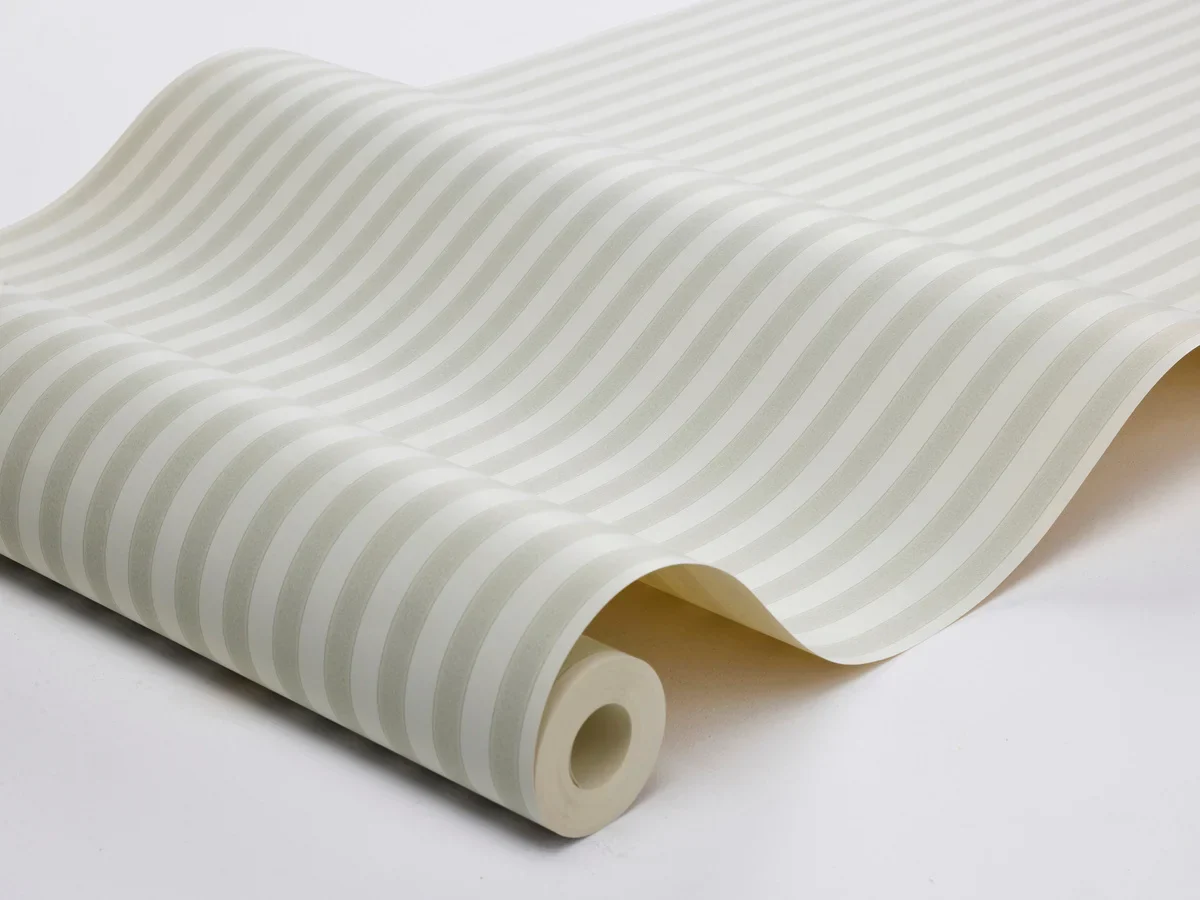 Tapeta ze wzorem w paski MÖLLE STRIPE szary z beżowym - Image 7