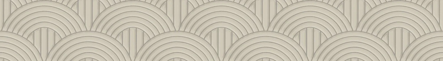 Tapeta tekstylna strukturalna z geometrycznym wzorem łuków VOLUTIS - GRÈGE szarobeżowy - Image 4