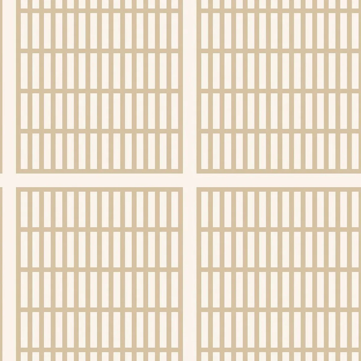 Tapeta z geometrycznym wzorem ALVAR AALTO 14/6 beżowy z białym