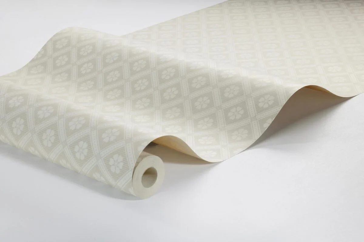 Tapeta z geometrycznym wzorem LOVE beżowy - Image 3